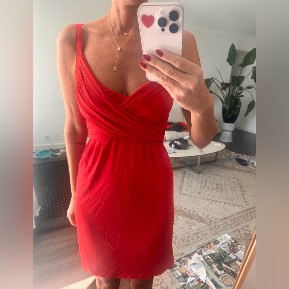 Gucci Strapless Red Dress